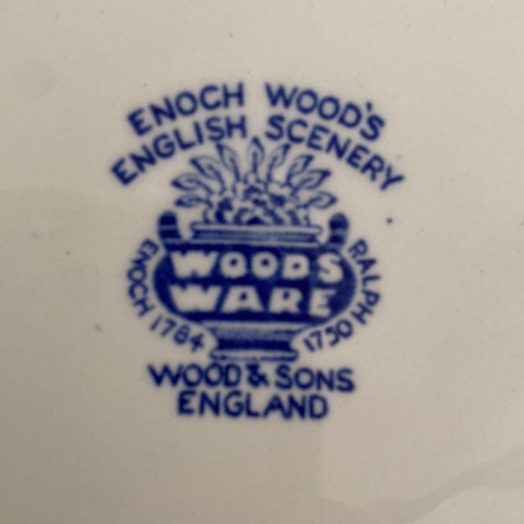 Wood & Sons England Set of 2 Woodsware “Enoch Wood’s English Scenery” 7.5in Bowl - Picture 5 of 8